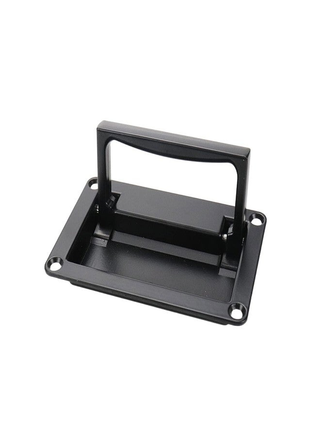 Tsnamay 2Pcs Black Recessed Pull Handle,Zinc Alloy Flush Lift Recessed Door Handle,Heavy Duty Handle for Toolbox Chest Case 4.33"x2.75"/110x70mm - Image 3